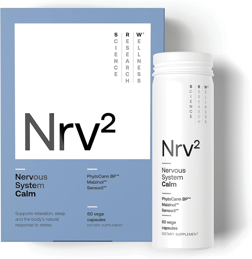 SRW Laboratoře Nrv ² Klid 124; Stres & Spánek Dodatek 124; Stres Relief Dodatek 124; Podporuje Nervový systém & Stress Response, Kalmness, Relaxation 124; 60 Kapsle