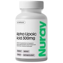 Nuray Alpha Lipoic Acid 300mg - Antioxidant dodatek pro zdravé stárnutí, podporuje výrobu energie, správné nervové funkce, metabolismus - 60 Vegetariánských kapslí, gluten- Free dietní dodatek