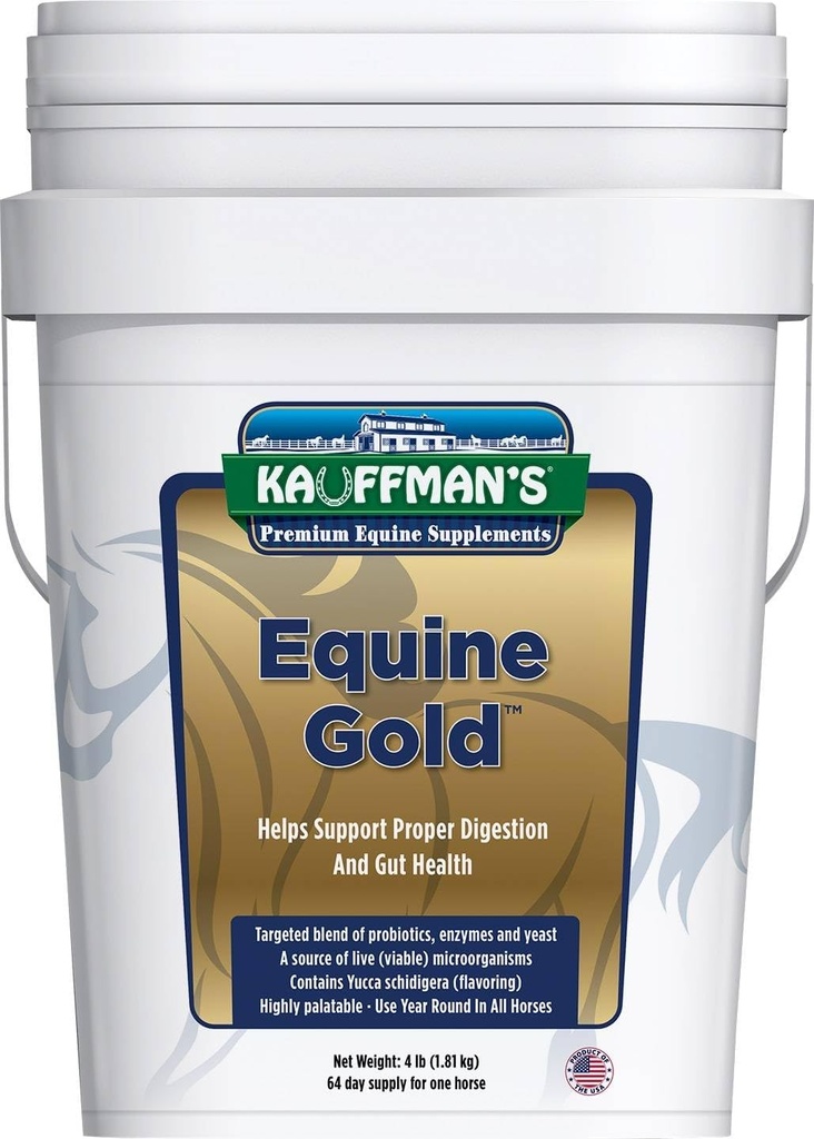 Kauffmanovo zdraví zvířat Equine Gold 4 lb