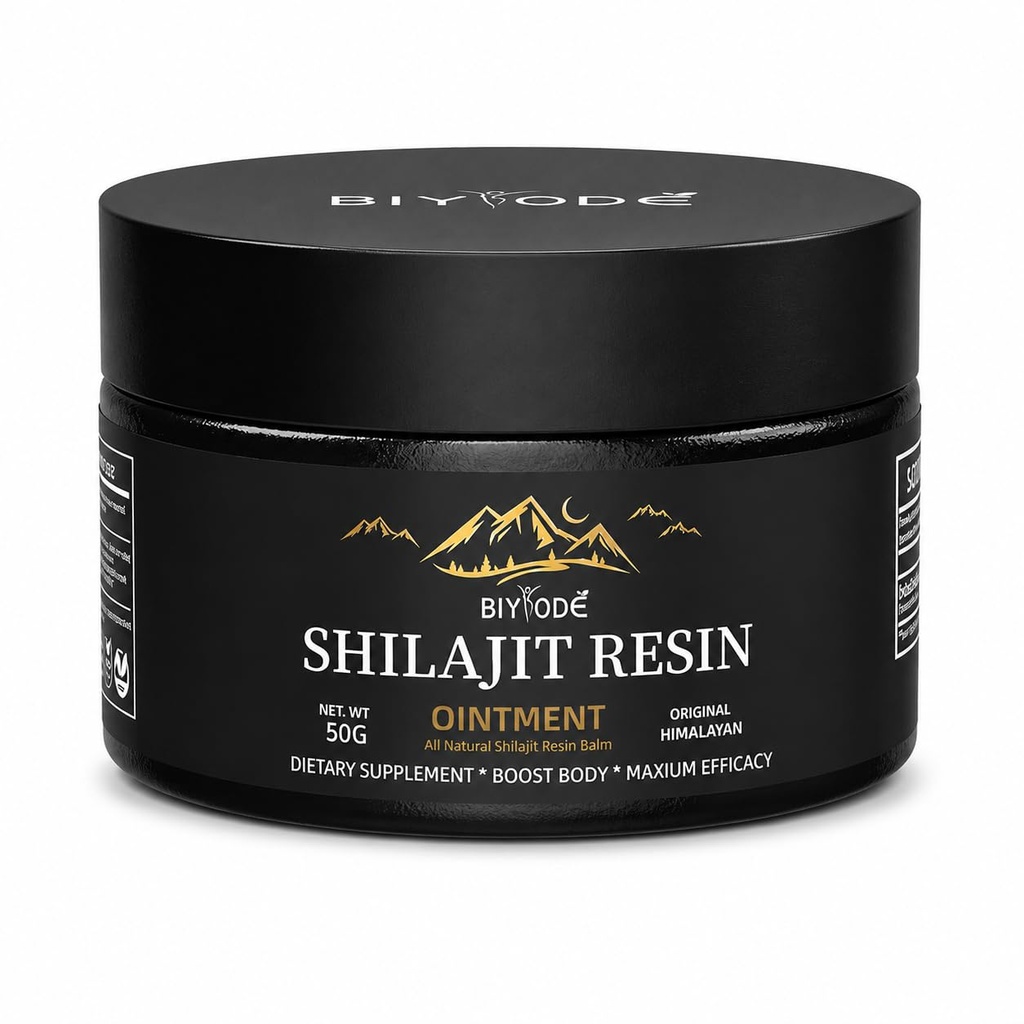 Himalayan Pure Shilajit Resin 600mg 100 Servings with Fulvic Acid & 85 + Trace Minerály Vegan Non-GMO Energy Supplement for men & Women Ancient Ayurvedic Formule