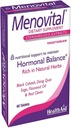 HealthAid Menovital - Twice- Denní bylinný dodatek pro podporu hormonální rovnováhy 124; 60 Vegetariánských tablet 124; Non- GMO & gluten- free