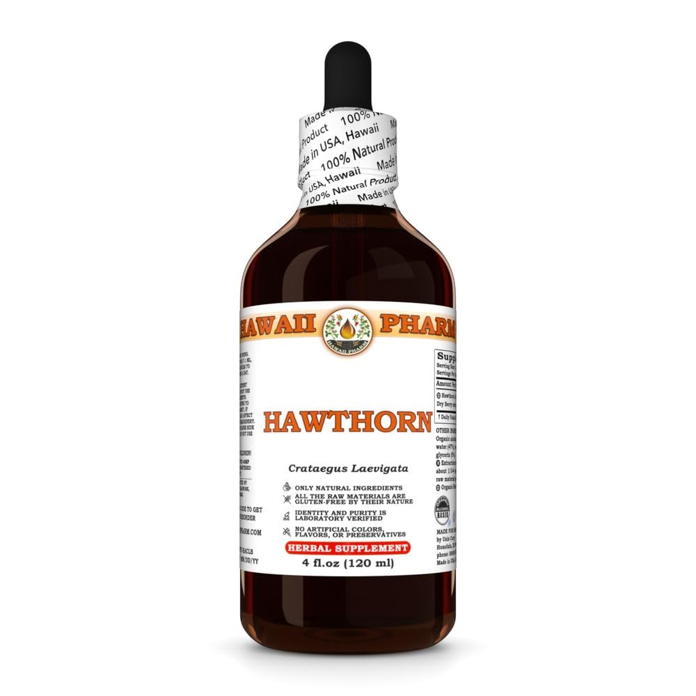 Hawthorn Extract, tinktura pro srdce Wellness, podporuje cirkulaci, Promotes Lipid Balance, Antioxidant Rich, Zvyšuje imunitní sílu - 4 fl.oz