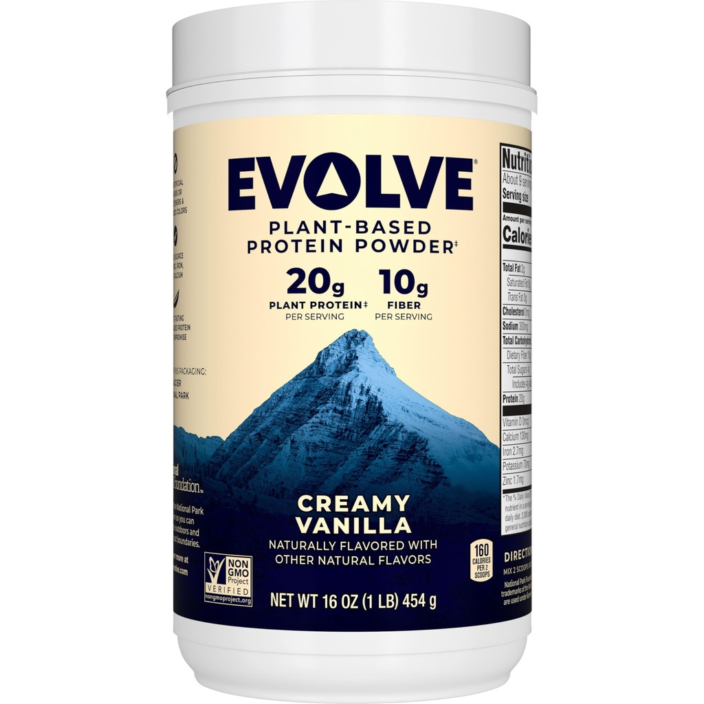 Evolve protein prášek, ideální vanilka, 20g protein, 1 libra