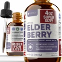 Rejuvica Zdraví Aktivní Elderberry 4oz XL Super Size - Advanced Elderberry Liquid Extract - Imunity Support Drops - Vegan Sugar Free Non GMO tinktura