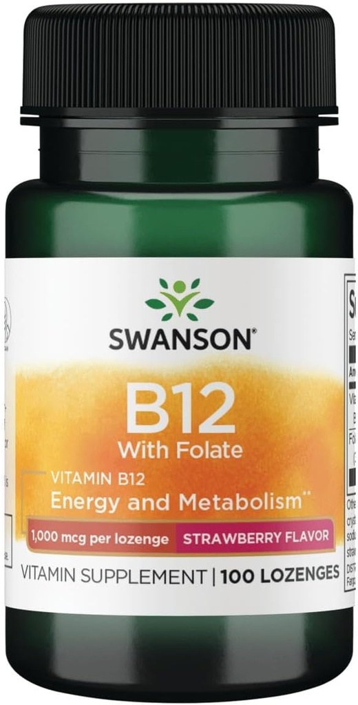 Swanson Vitamin B- 12 Lozenges 1000 mcg 100 Lozenges