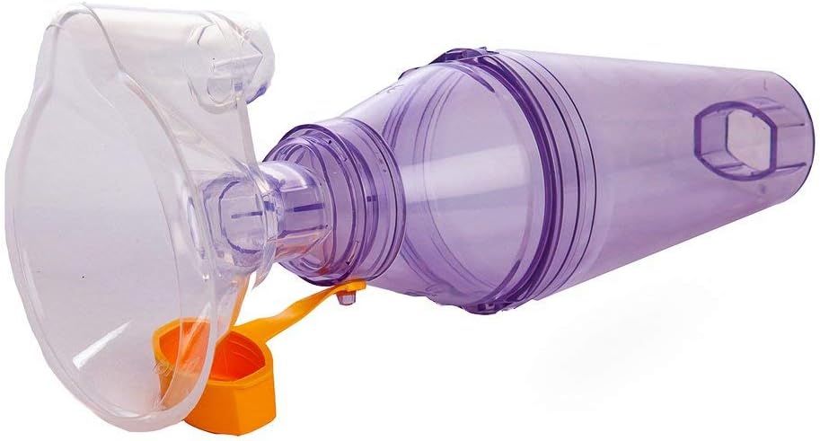 Spacer HealthAndYoga ™ pro použití pufru - adaptivní pomůcka pro lepší a hlubší šíření puff do plic - Koordináty Puff inhalace s přírodním dechem