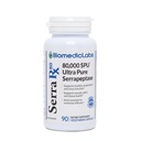 Serra- RX 80.000 SPU Serrapeptáza - Acid- Residant Proteolytic Systemic Enzyme, Non- GMO, Gluten Free, Vegan, Podporuje Sinus & Lung Health, 90 Veg Kapsle