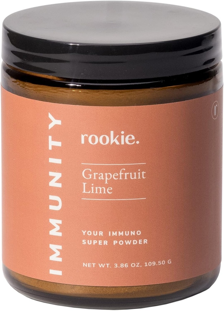Imunita Nemoc Preventivní zvýšení Powder by Rookie Wellness, Zahrnuje vitamín D, Elderberry, Ginger, přírodní Wellness Remedy Vitamíny Dodatek, Grapefruit a Lime Flavor (30 Serving Jar)