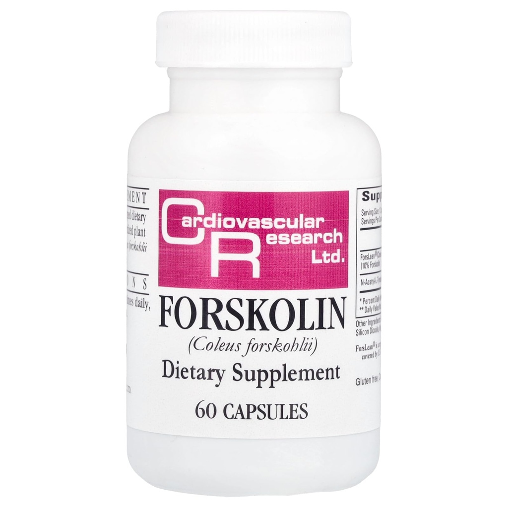 Kardiovaskulární výzkum forskolin, bílá, 60 Počet