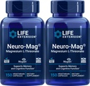 Life Extension Neuro- Mag 150 Vegetariánské kapsle (Balení po 2), Magnesium L- Threonát, Magtein dodatek