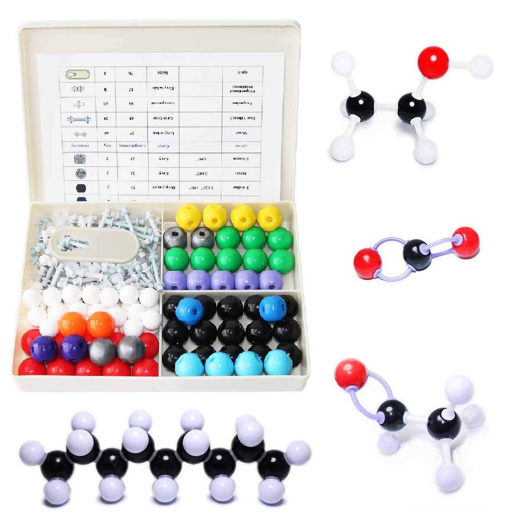 LINKTOR Chemie Molekulární model Kit (239 kusů), Student nebo učitel Set pro organické a anorganické chemie učení, Motivate Enthusiasm pro učení a zvednutí prostor představivosti
