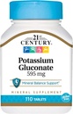 21. Století, Glukonát draselný, 595 mg, 110 tablet