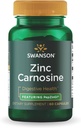 Swanson Ultra zink Carnosinus (PepZinGI) - 60 Kapsle - Přírodní doplněk pro zdraví žaludku, stravitelná podpora, a Žaludeční mikrobiální bilance