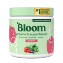 Bloom Nutrition Superfood Green Powder, trávicí enzymy s probiotika a prebiotika, Gut Health, Bloating Relief for Women, Chlorella, Green Juice Mix with Beet Root Powder, 30 SVG, Berry