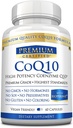 CoQ10 - Koenzym Q10 300mg s MCT olejem a piperínem - rychlá absorpce - zvýšení antioxidačních hladin, zlepšení energie, podpora kardio a plodnosti - 60 Kapsle - Vegan Friendly