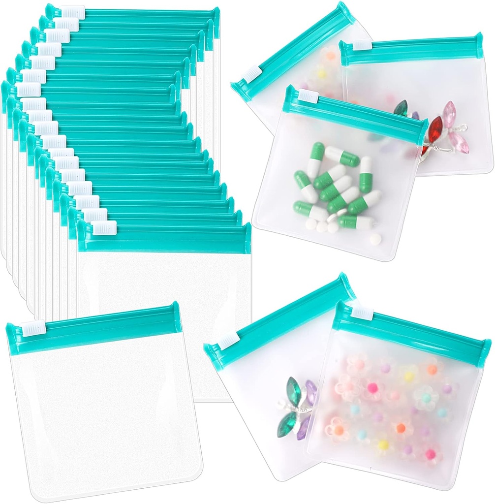 24 Pcs Travel Pill Packets Pill Pouch sáčky opakovaně použitelné zip Medicine Bag Sada Self Sealing Clear Plastic Medicine Organizátor s Slide Lock pondělí až neděle Pill Baggies pro pilulky malé položky úložiště