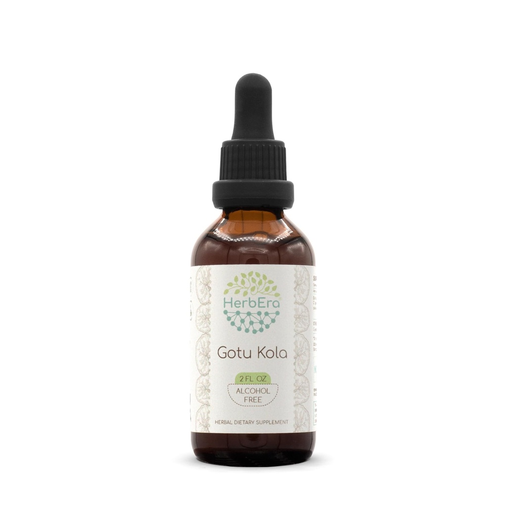 Gotu Kola B60 Tincture Alcohol- Free Bylinný extrakt, Koncentrované kapalné kapky Natural Gotu Kola (Centella Asiatica) 2 fl oz