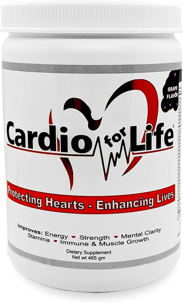 CardioForLife - 16 oz. Prášek w / AstraGin - Grape Flavor