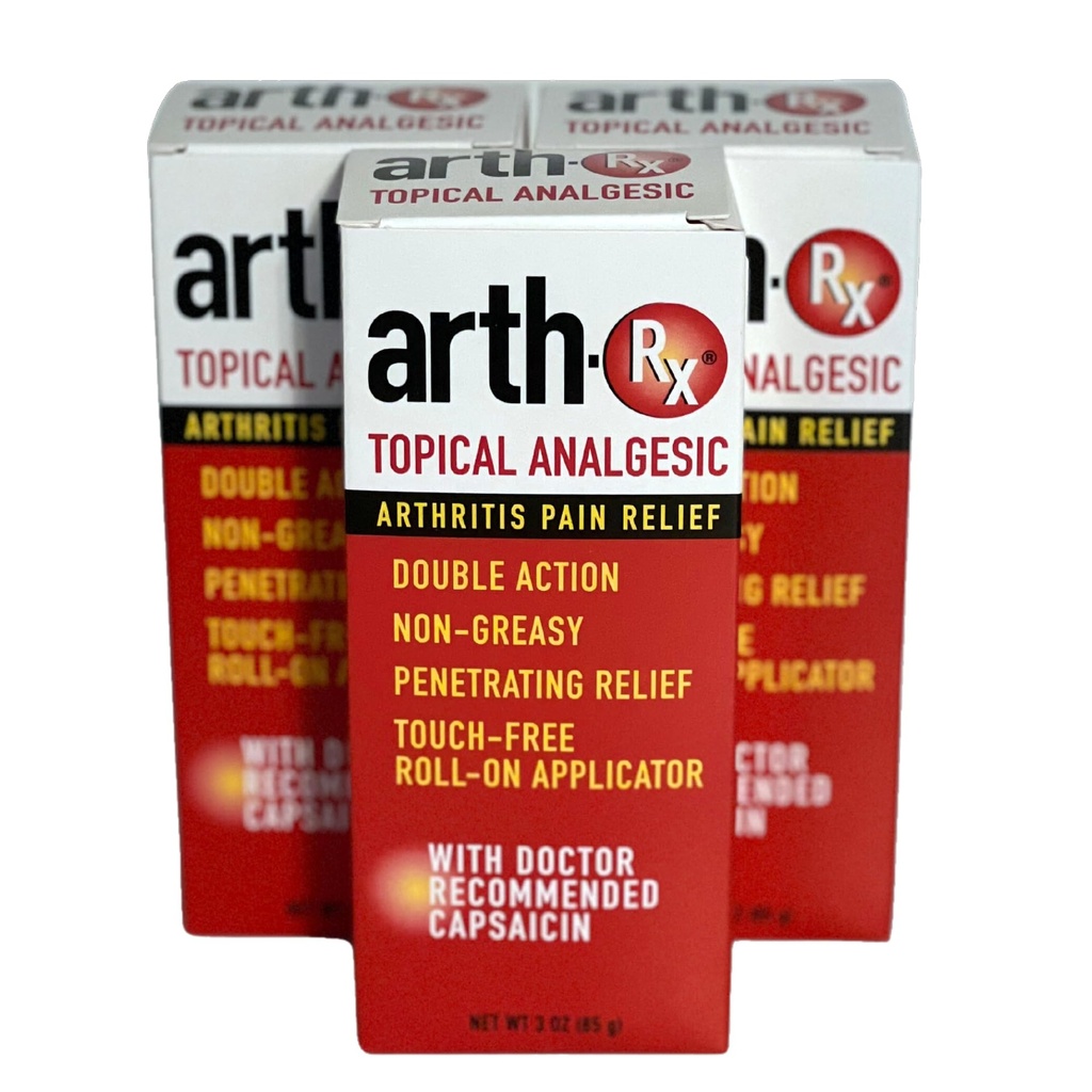 Topický analgetický lék proti bolesti Roll- on s Capsaicin pro hluboké penetrační bolesti, Zahřívání Capsaicin pro zmírnění bolesti z artritidy a svalů Aches a Pains, 9 oz