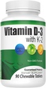 Žvýkací vitamín D3 (2 000 IU) + K2 (MK7 75mcg)
