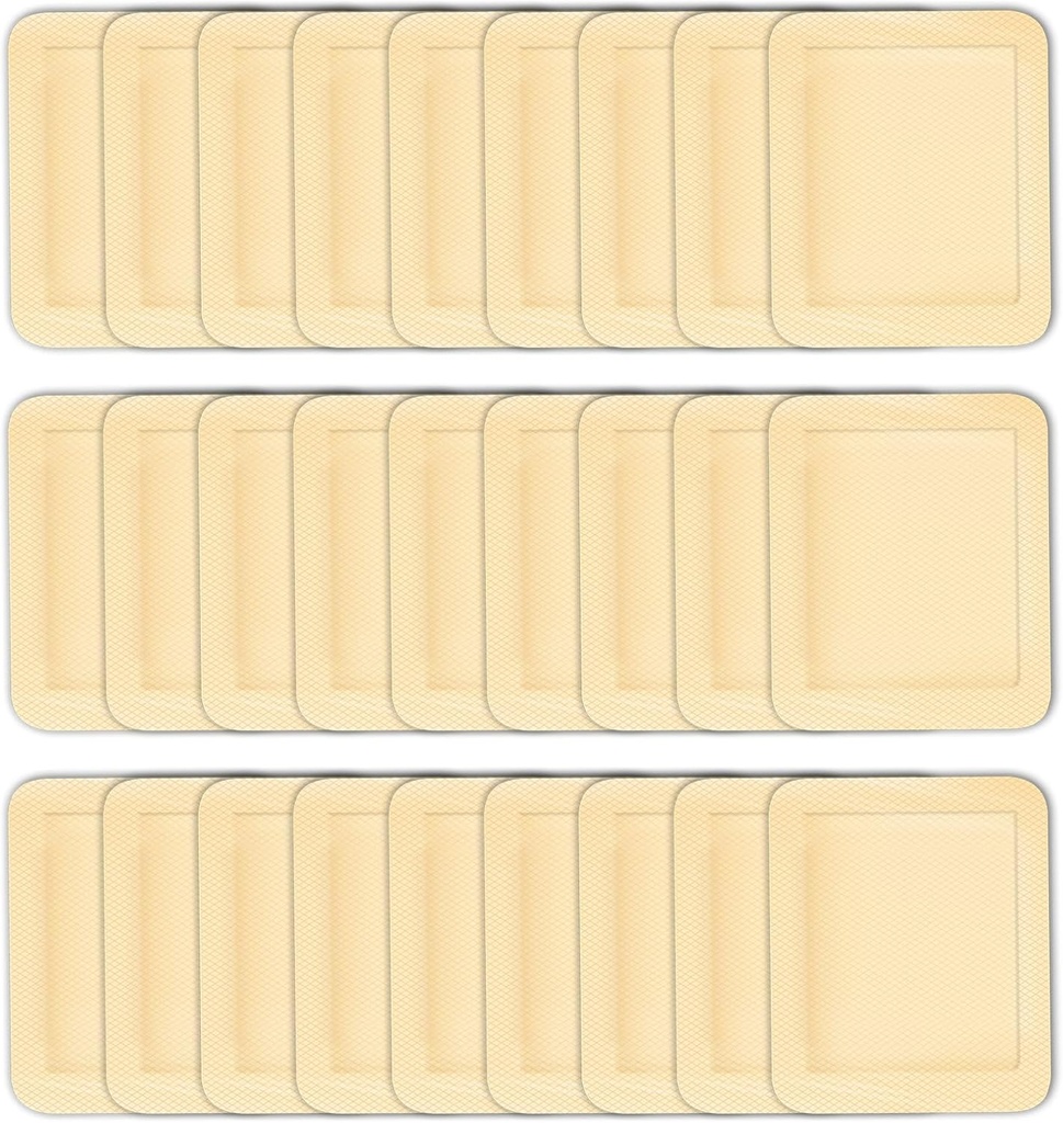 30ks Velké Adhesive Obvazy 4 x 3 Inches Dressing Elastic Adhesive Wound Obvaz Velké zranění první pomoc Přenosné obvazy, Barva pleti