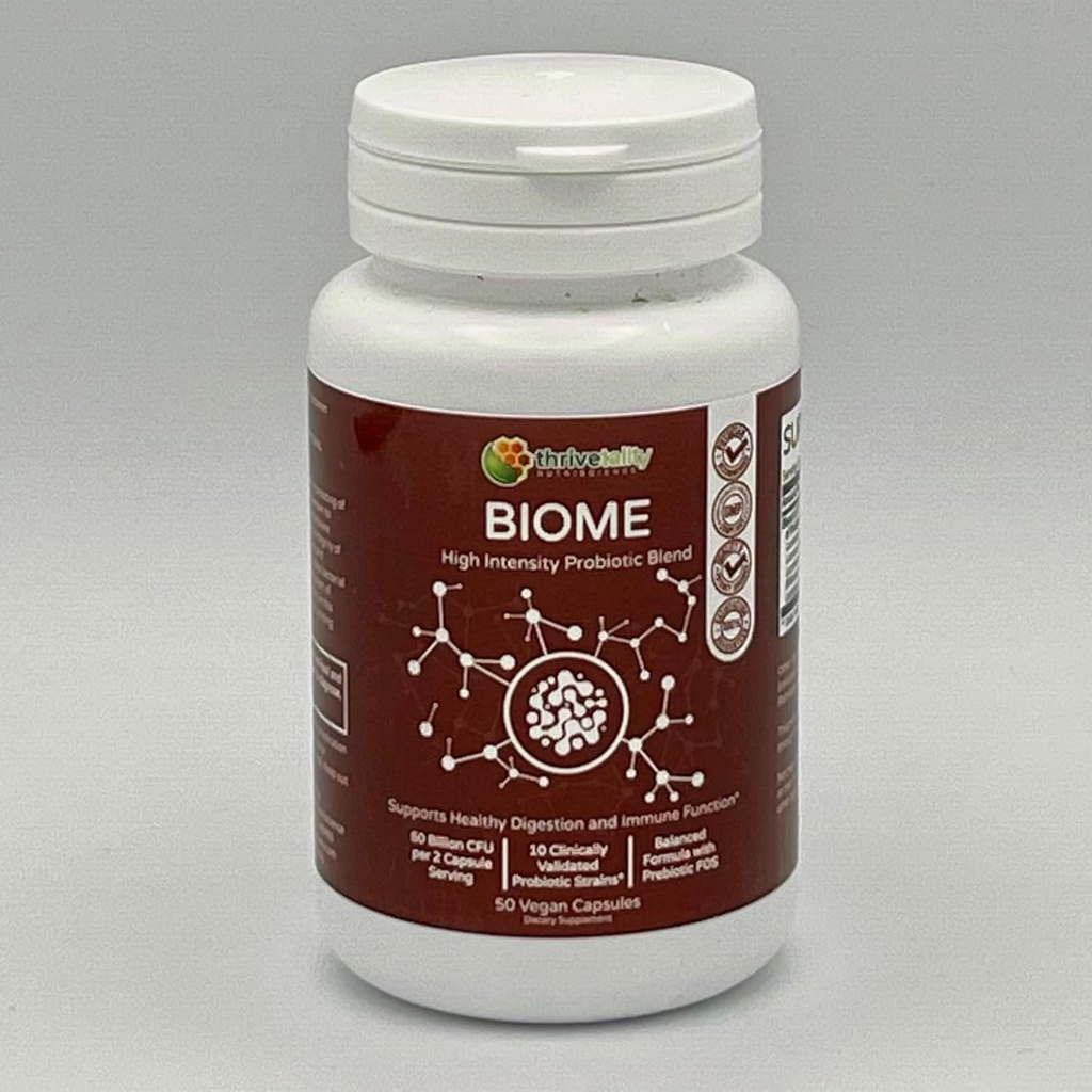 BIOME High Intensity Probiotic Blend by Thrivetality CF124; #1.