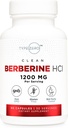 Typ nula Berberine HCL 1200mg 60 Kapsle - čisté, non-GMO, gluten zdarma dodatek