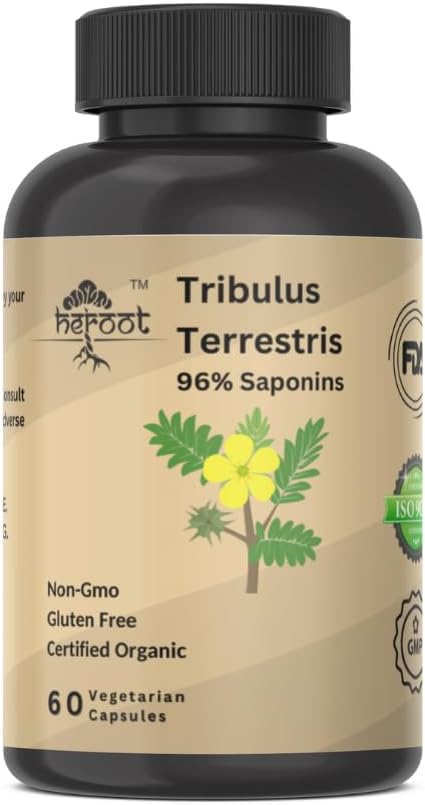 Tribulus Terrestris Dodatek pro muže a ženy Booster pro energii, Vitalita, Stamina & Performance (Balení 20 kapsle)