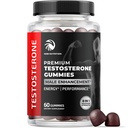 Testosteron dodatek pro muže pro růst svalů, Stamina & Performance 124; Testosteron Booster Muscle Builder pro muže 124; Test Boost Max s Tongat Ali Izo124; Test Booster & Mužské vylepšení 124; 60 Gummies