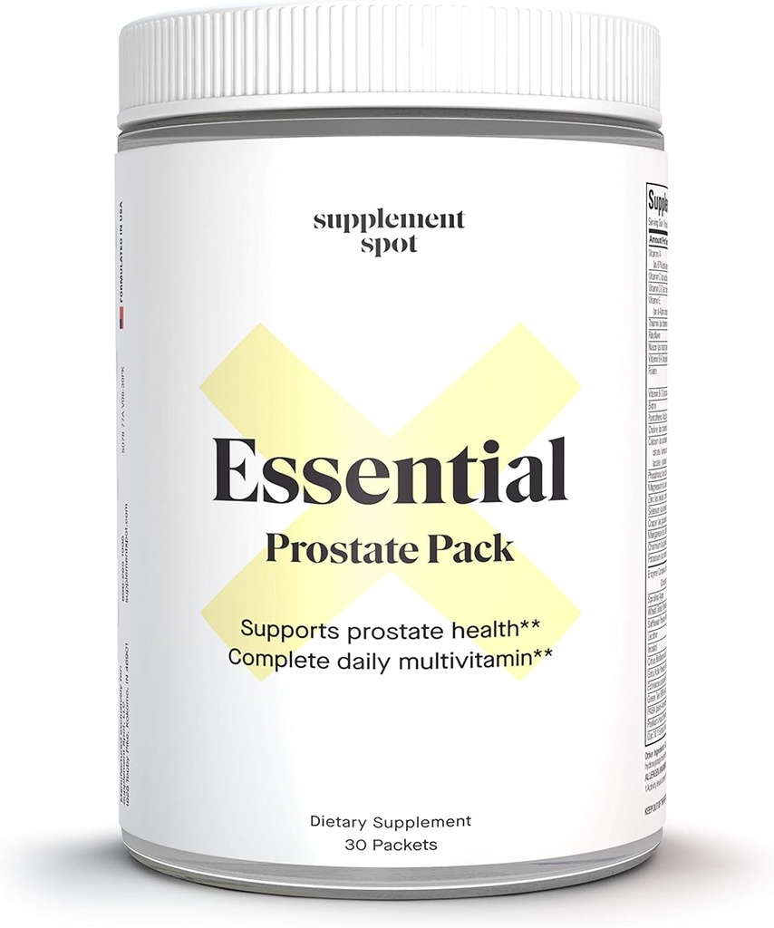 Základní Prostate Health Pack - Denní multivitaminové doplňky pro muže w / Saw Palmetto, Vitamíny, Minerály - Denní multivitamin pro muže na podporu Prostate & Celkově zdraví - 30 Packets