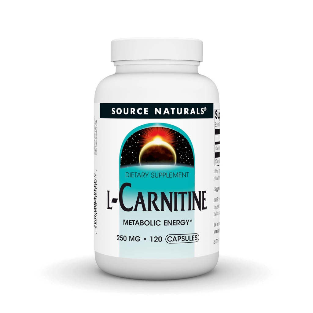 Zdroj Naturals L- karnitin, Metabolická energie *, 250mg - 120 Kapsle