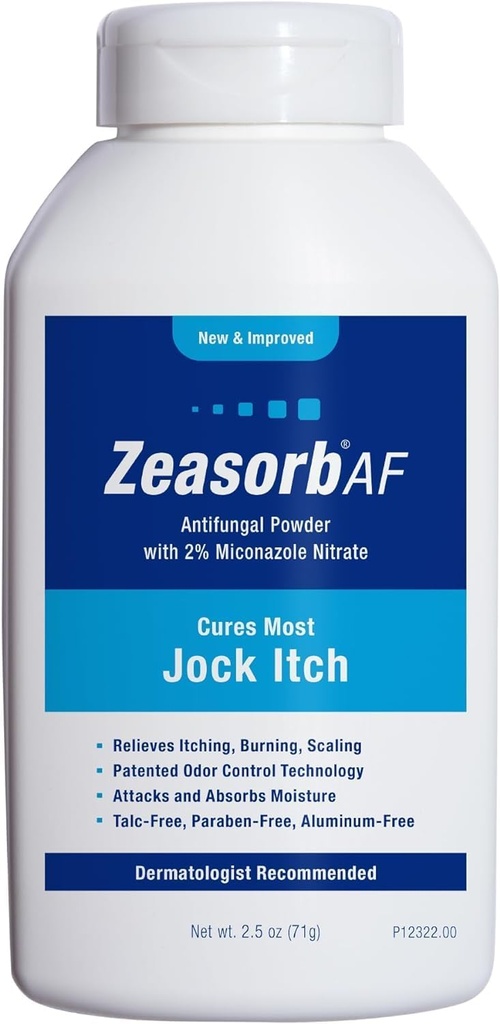Zeasorb Super Absorbent Antimykotická léčba Prášek pro Jock Itch 2.5 oz od Zeasorb- Af