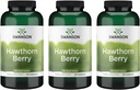 Swanson Hawthorn Berry Supplement- Antioxidant Flavonoidy (250 tobolek, 565 mg každé) 3 balení