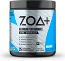 ZOA + Zero Sugar Pre Workout Powder, Wild Berry - NSF Certified for Sport with Electrolytes, Creatine, Beta Alanine, Ginkgo Biloba, 200mg Caffeine - 25 Servings