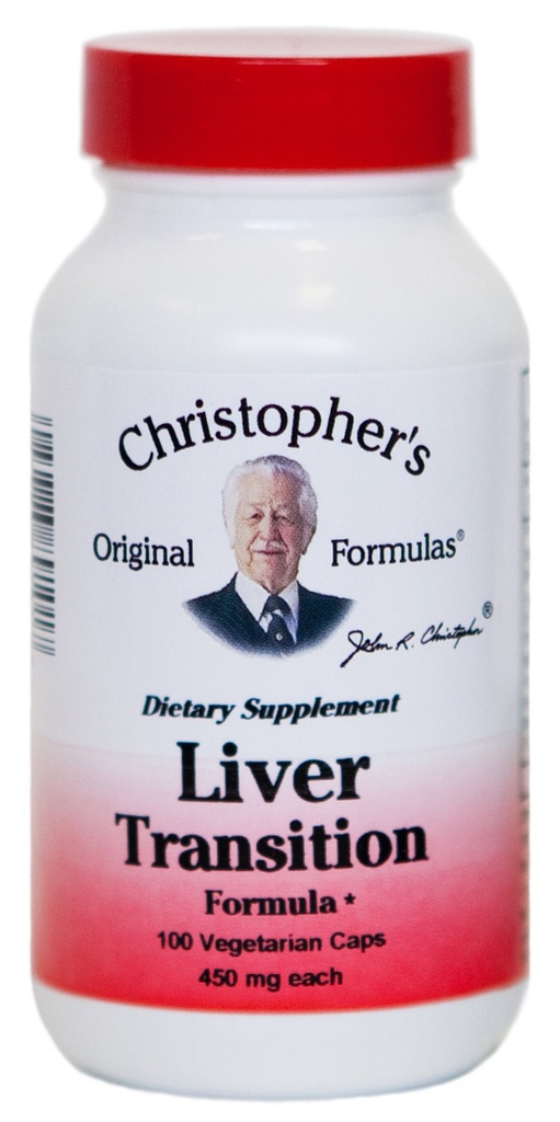 Christopher 's Original Applicas Játra Transition Formule - Gentle Herbal Játra Cleanse, 450 mg, 100 Vegetariánských kapslí