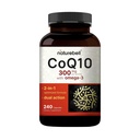 NatureBell CoQ10 300mg s Omega 3, 240 Kapsle - 120 denní zásoba 124; Stabilní vysoce absorpční forma - Antioxidant Podpora pro srdce a energetické zdraví - Extra síla Coenzym Q10 dodatek