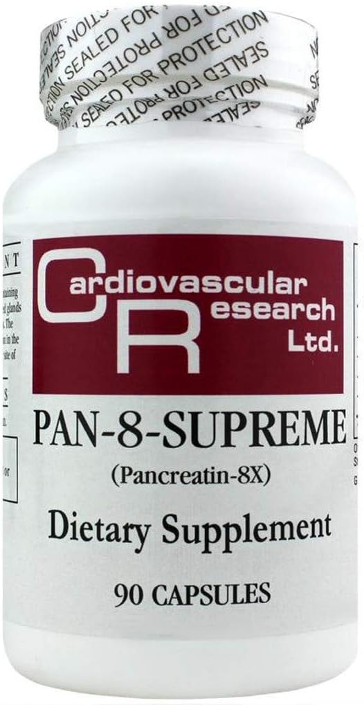 Kardiovaskulární výzkum Pan- 8- nejvyšší Pankreatin, bílá, 90 Počet
