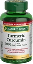 Nature 's Bounty Turmeric Curcumin 1000mg Plus Black Pepper, 90 Kapsle