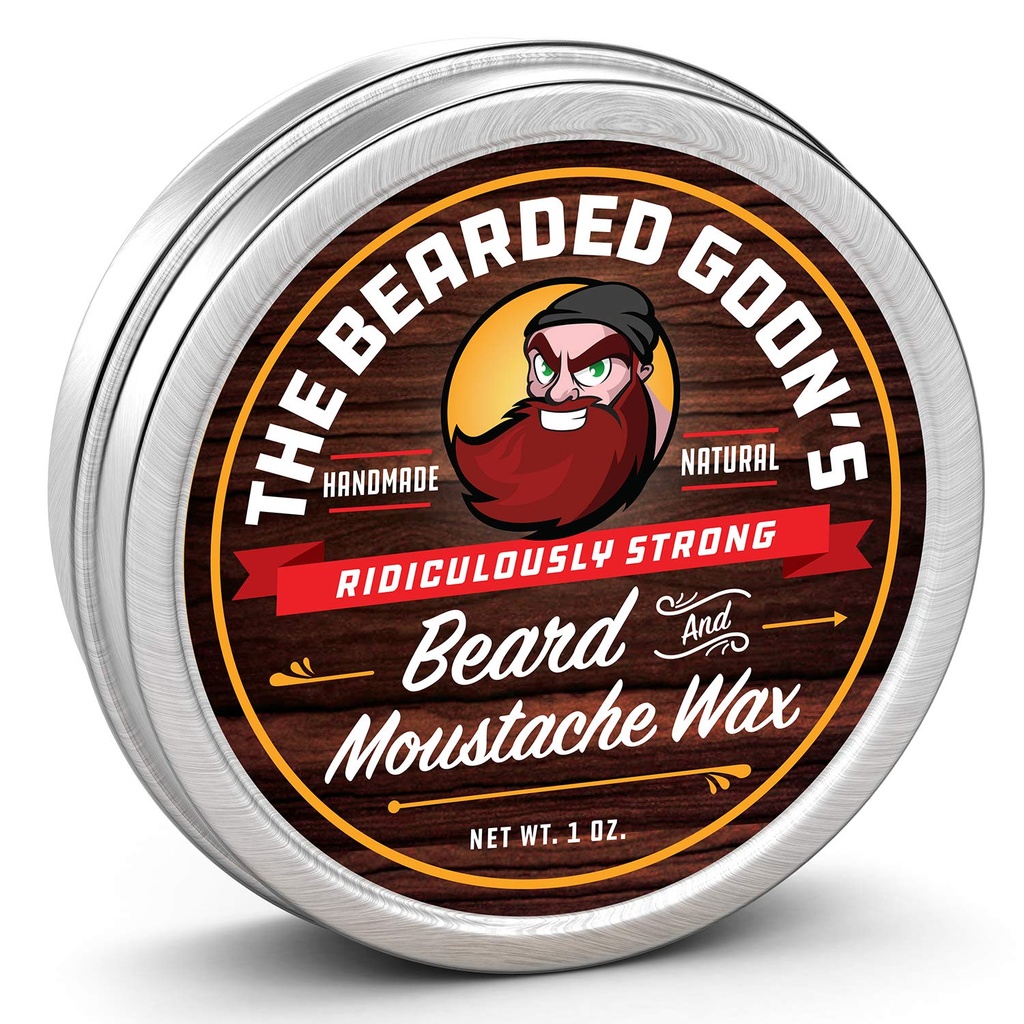 Směšně silný knír a vousy pro muže 124; All Day Style Control to Tame Facial Hair 124; All Natural Handlebar knír Wax - 1oz (30ml)