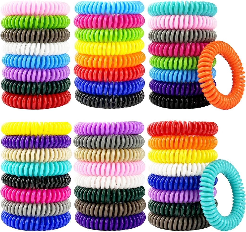 Mosquito Repelent Náramky 50 Pack, Individuálně zabalené Mosquito Repelent Bandy s 60 Pcs Mosquito Repelent Nálepky, DEET-Free Mosquito náramky Záplaty pro dospělé a děti vnitřní venkovní