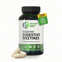 Zdravé Gut HoloZyme Max síla trávicí enzymy 124; Prevents Bloating, Gas, & Požití w / Protéza, Amyláza, Lipáza, laktáza, a více 124; 15 Podání (Vzorková lahvička)