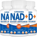 2200mg Lipozomální NAD + Doplněk, NAD dodatek pro celulární energii, Stárnutí Defese, 180 Kapsle