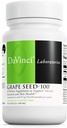 DAVINCI Labs Grape Seed- 100 - Dietní dodatek k podpoře imunitního systému, cévní funkce a zdravé pokožky * - se 100 mg extrakt ze zrn na servírování - Bezlepkové - 90 Vegetariánské kapsle