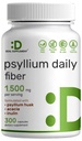 Psylium Husk 1500mg Per Serving, 300 Kapsle - 3 v 1 Supplement fiber with Inulin & Acacia Complex - Natural Soluble Fiber, Podporuje stravitelné zdraví - Plant based, Non- GMO