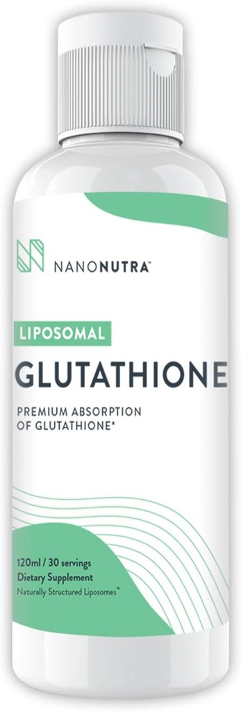 Lipozomální Glutathion Antioxidant 500mg Non GMO / Non Soy Setria Liquid Glutathione dodatek 124; Nejlepší přírodní anti Aging Antioxidant 120ml - 30 Služební