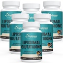 2400 MG Lipozomální Glutathione Softgels, Max Absorpce, Active Form L- Glutathione Reduced (GSH), s Hyaluronic acid, Resveratrol, Master Antioxidants for Detox, Brain, Imunitation System, 360 Softgels