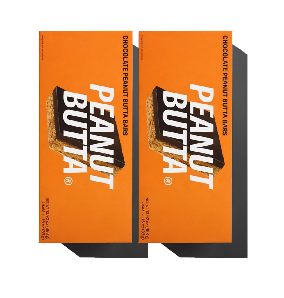 Mid- Day Squares Peanut Butta Protein Chocolate Bars, 1.16 Oz každý, 2 balíky (24 Squares) 124; Made with Real Chocolate, 6g Plant Protein, 4g Fiber, Gluten Free, Plant- based