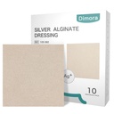 Dimora Upgrade 10 Balení Stříbrné antibakteriální alginátové nábojnice Pads Non- Stick sterilní gáza vysoce absorbent & Pohodlné 4 "x 4" Záplaty