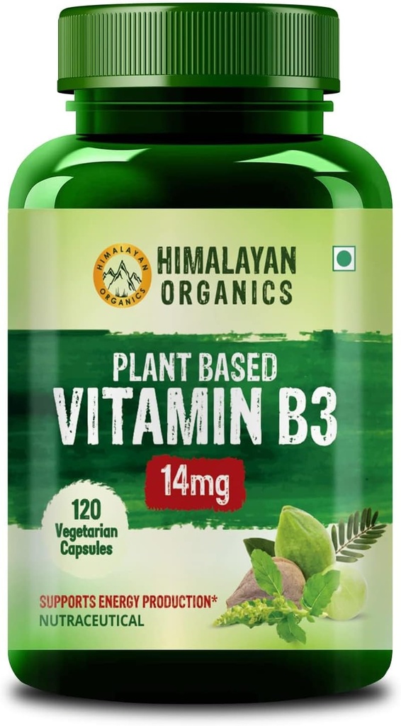 Generický Plant- based vitamin B3 PHARMAD124; Podporuje zdravou pleť a srdce 120 Kapsle