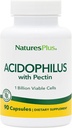 Natures Plus Acidophilus s Pectin - 90 Kapsle - Probiotický dodatek s 1 miliardou Viable Cells & Pectin - Vegan, Gluten Free - 90 Služeb